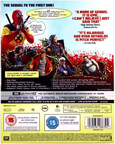 Deadpool 2 Theatrical and Unrated Super Duper Cut [2xBlu-Ray 4K]+[2xBlu-Ray]
