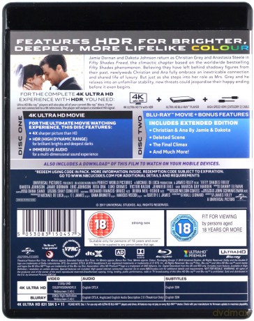 Fifty Shades Freed (Nowe oblicze Greya) [Blu-Ray 4K]+[Blu-Ray]
