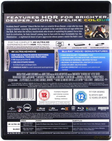 Niesamowity Hulk (Incredible) [Blu-Ray 4K]+[Blu-Ray]