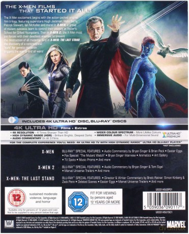 X-Men Trylogia (X-Men / X-Men 2 / X-Men: Ostatni bastion) [3xBlu-Ray 4K]+[3xBlu-Ray]