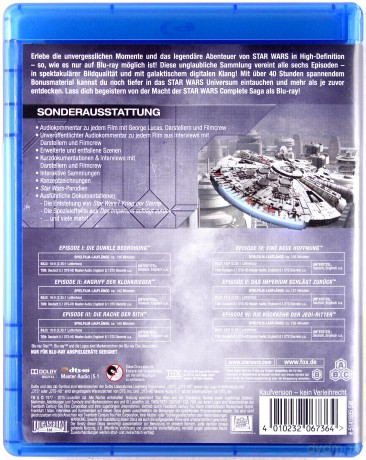 Gwiezdne Wojny: Kompletna Saga I-VI (Star Wars) [BOX] [9xBlu-Ray]