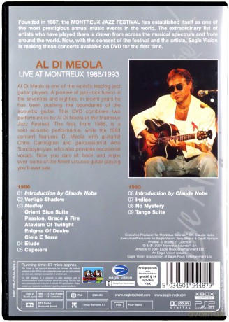 Al Di Meola: Montreux 1986/89/93 [DVD]