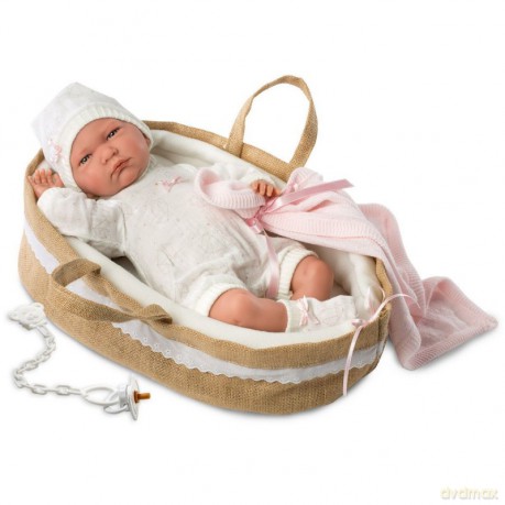Lalka Bobas Lala w gondoli 42 cm