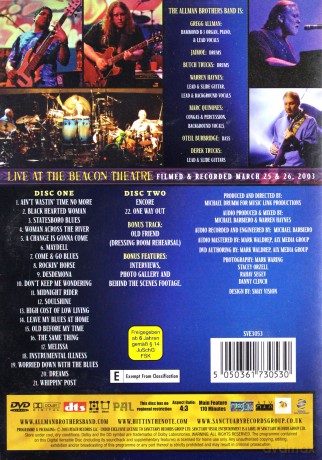 The Allman Brothers Band: Live... [DVD]