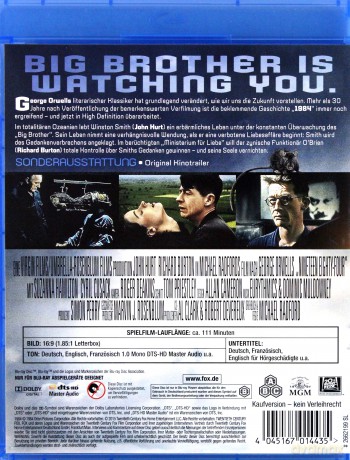 1984 Nineteen Eighty-Four (Rok 1984) [Blu-Ray]