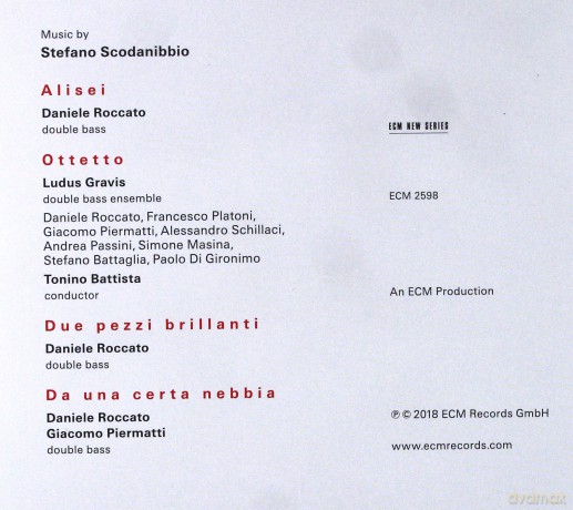 Stefano Scodanibbio: Alisei [CD]