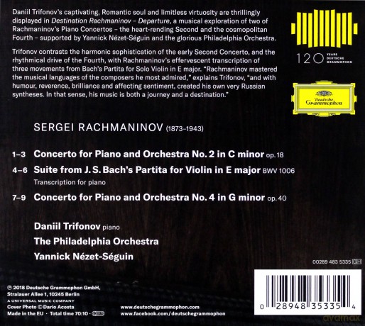 Daniil Trifonov: Destination Rachmaninov - Departure [CD]