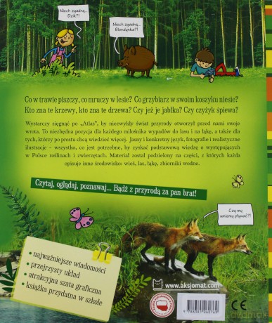 Atlas przyrodniczy dla dzieci. Zwierzęta i rośliny Polski [KSIĄŻKA]