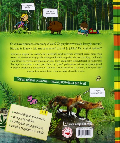 Atlas przyrodniczy dla dzieci. Zwierzęta i rośliny Polski [KSIĄŻKA]
