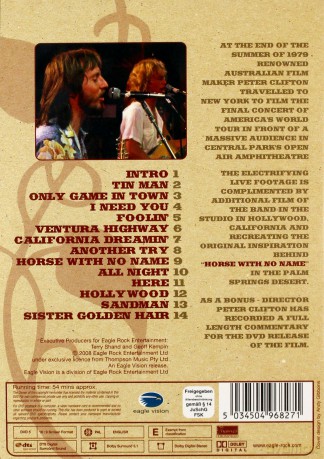 America: Live In Central Park [DVD]