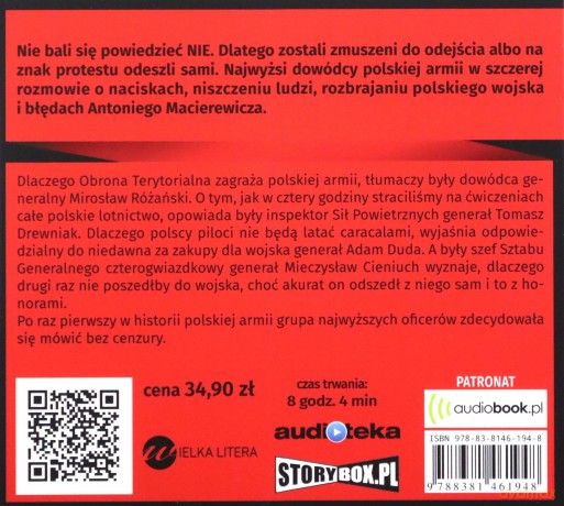 Generałowie. Niewygodna prawda o Polskiej Armii - Juliusz Ćwieluch [AUDIOBOOK]