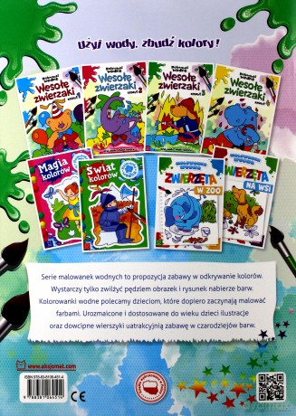 Malowanki wodne. Wesołe zwierzaki zeszyt 3 [KSIĄŻKA]