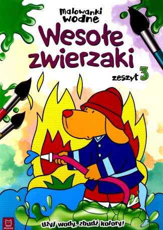 Malowanki wodne. Wesołe zwierzaki zeszyt 3 [KSIĄŻKA]