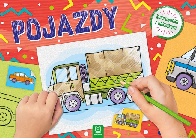 Pojazdy. Kolorowanka z naklejkami [KSIĄŻKA]