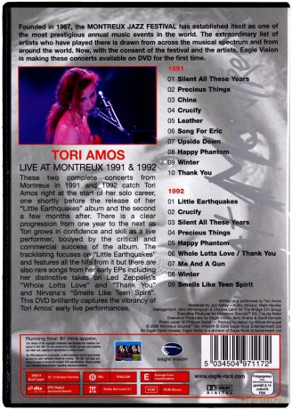 Tori Amos: Live At Montreux 1991/1992 [DVD]