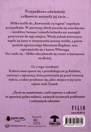 Życie na zamówienie czyli espresso z cukrem - Karolina Wilczyńska [KSIĄŻKA]
