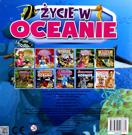 Życie w oceanach. Rozkładanki 3D [KSIĄŻKA]