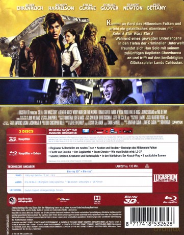 Han Solo: Gwiezdne wojny - historie (steelbook) [Blu-Ray 3D]+[2xBlu-Ray]