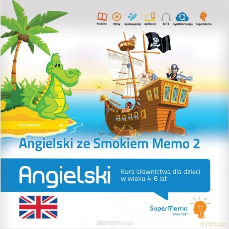 Angielski ze Smokiem Memo 2 (4-6 lat) [KSIĄŻKA]