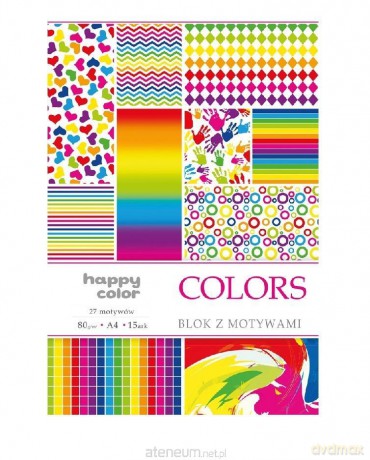 Blok A4/10 z motywami Colors