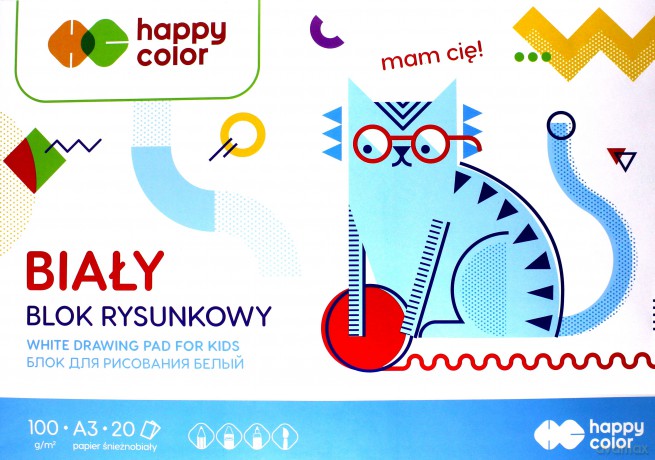 Blok rysunkowy biały A3/20K
