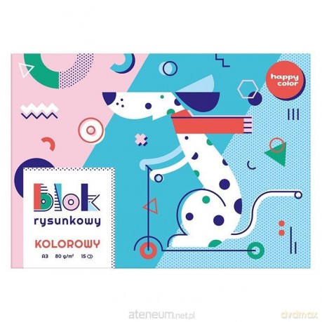 Blok rysunkowy kolor A3/15K