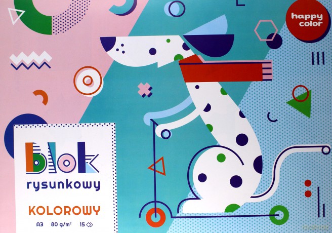 Blok rysunkowy kolor A3/15K