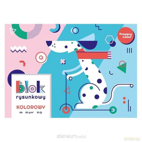 Blok rysunkowy kolor A4/15K