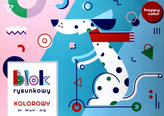 Blok rysunkowy kolor A4/15K