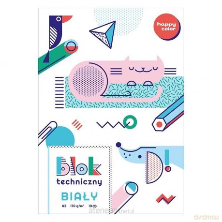 Blok techniczny biały A3/10K