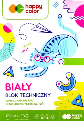 Blok techniczny biały A4/10K