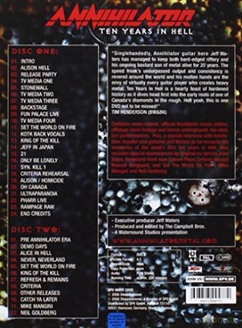 Annihilator: Ten Years In Hell [2DVD]
