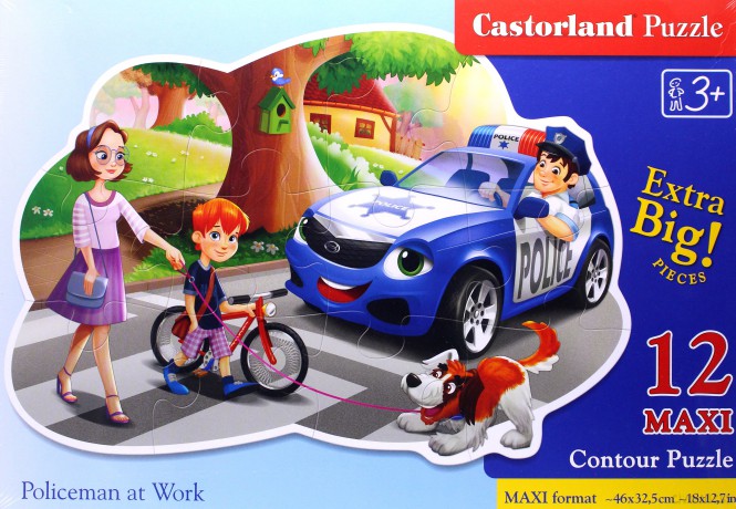 CASTORLAND 12 el. maxi Policeman at Work [PUZZLE]