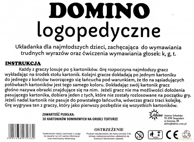 Domino logopedyczne mix [GRA]