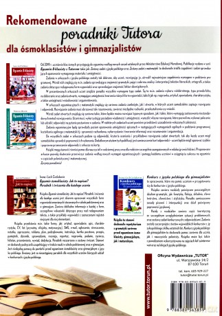Egzamin 8-klasisty z Tutorem Zestawy zadań z języka polskiego - Iwona Cieślak, Lech Cieślak [KSIĄŻKA]