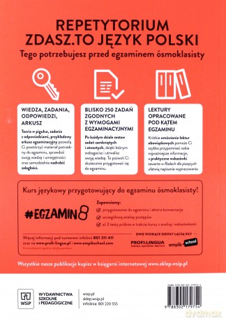 Egzamin ósmoklasisty. Język polski. Repetytorium [KSIĄŻKA]