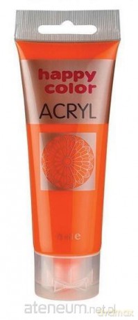 Farba akrylowa 75 ml pomarańczowa fluo