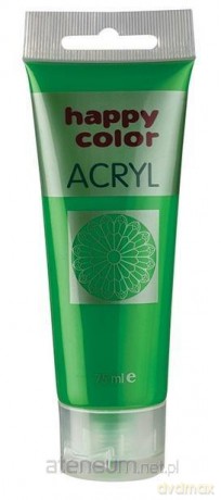 Farba akrylowa 75 ml zielona fluo
