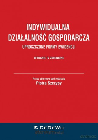 Indywidualna działalność gospodarcza - Piotr Szczypa [KSIĄŻKA]