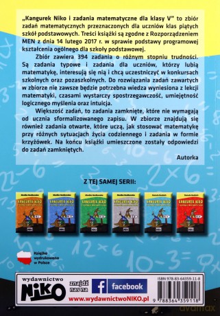 Kangurek NIKO i zadania matematyczne dla klasy V [KSIĄŻKA]