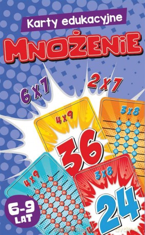 Karty edukacyjne. Mnożenie [GRA]