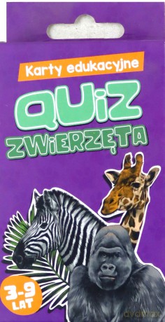 Karty edukacyjne. Quiz Zwierzęta [KARTY]