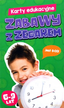 Karty edukacyjne. Zabawy z zegarem [GRA]
