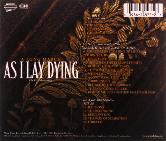 As I Lay Dying: A Long March [CD]