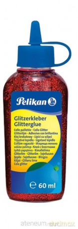 Klej z brokatem 60 ml czerwony