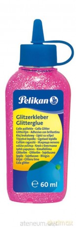 Klej z brokatem 60 ml różowy