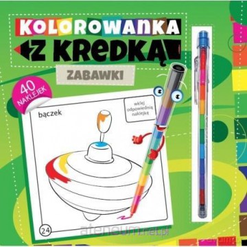 Kolorowanka z kredką - Zabawki [KSIĄŻKA]