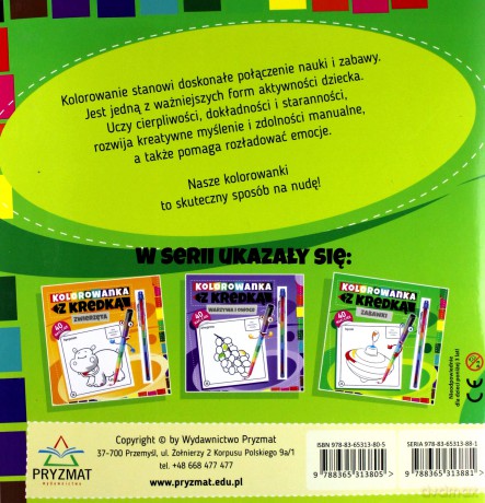 Kolorowanka z kredką - Zabawki [KSIĄŻKA]