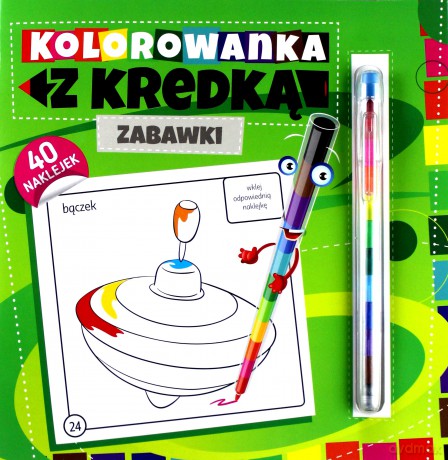 Kolorowanka z kredką - Zabawki [KSIĄŻKA]