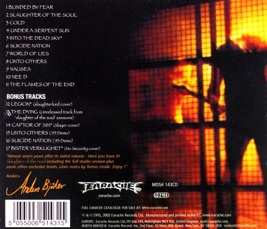 At The Gates: Slaughter Of The Soul [CD]